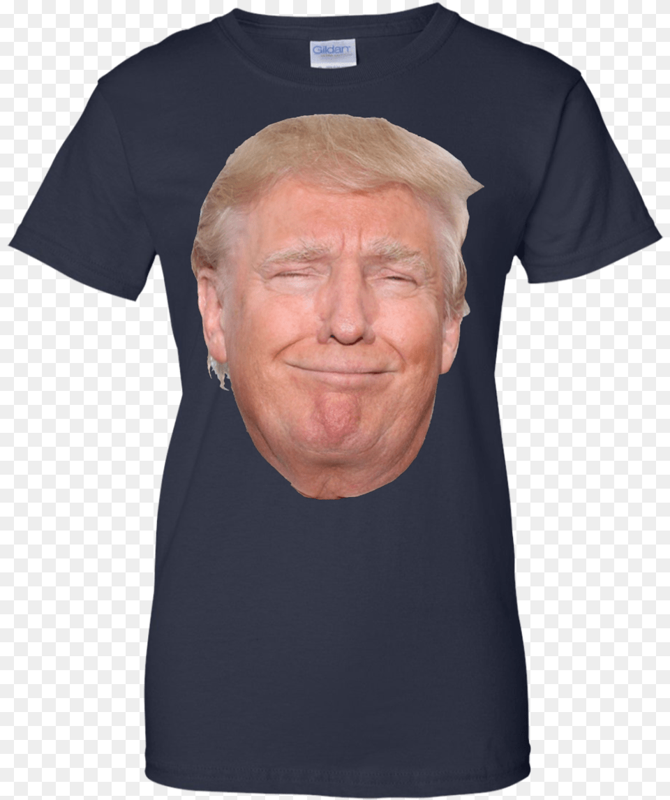 Donald Trump Head Funny Smiling Face T Shirt T Shirt, T-shirt, Clothing, Portrait, Photography Free Transparent Png