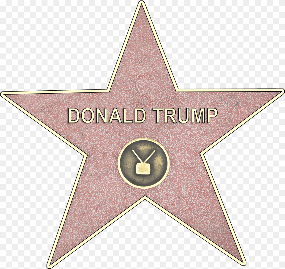 Donald Trump Hollywood Star Sticker Hollywood Star, Star Symbol, Symbol Free Png Download