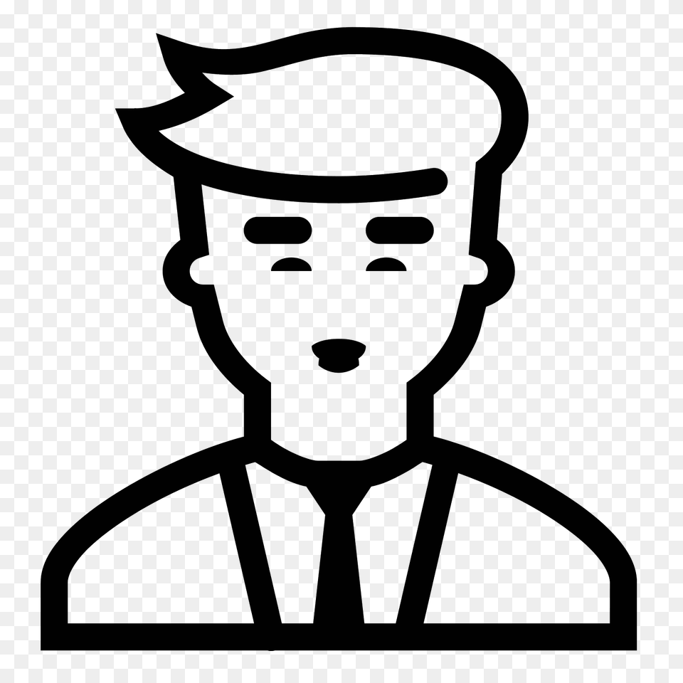 Donald Trump Icon, Gray Png