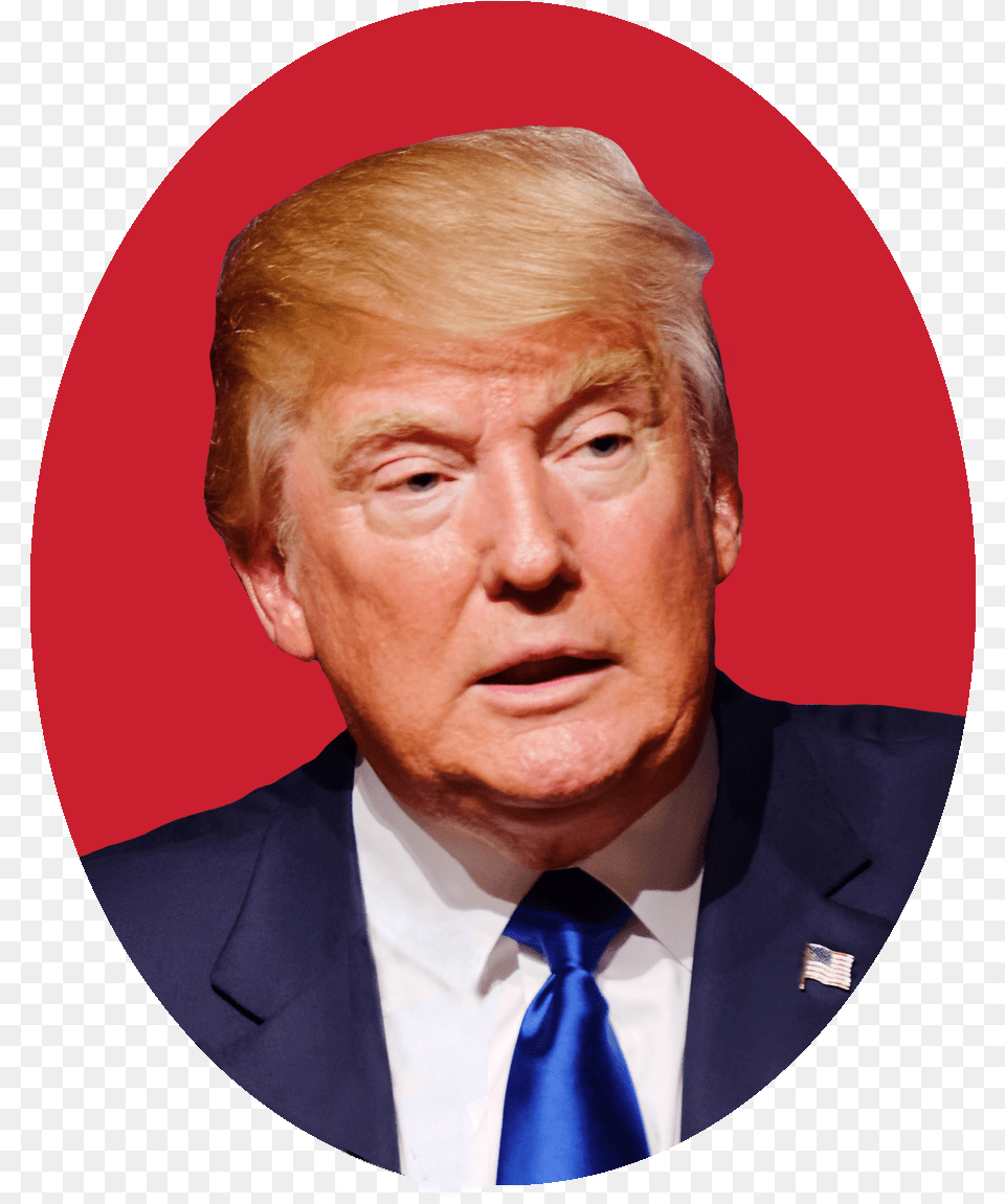 Donald Trump In A Circle, Accessories, Photography, Person, Necktie Free Png Download