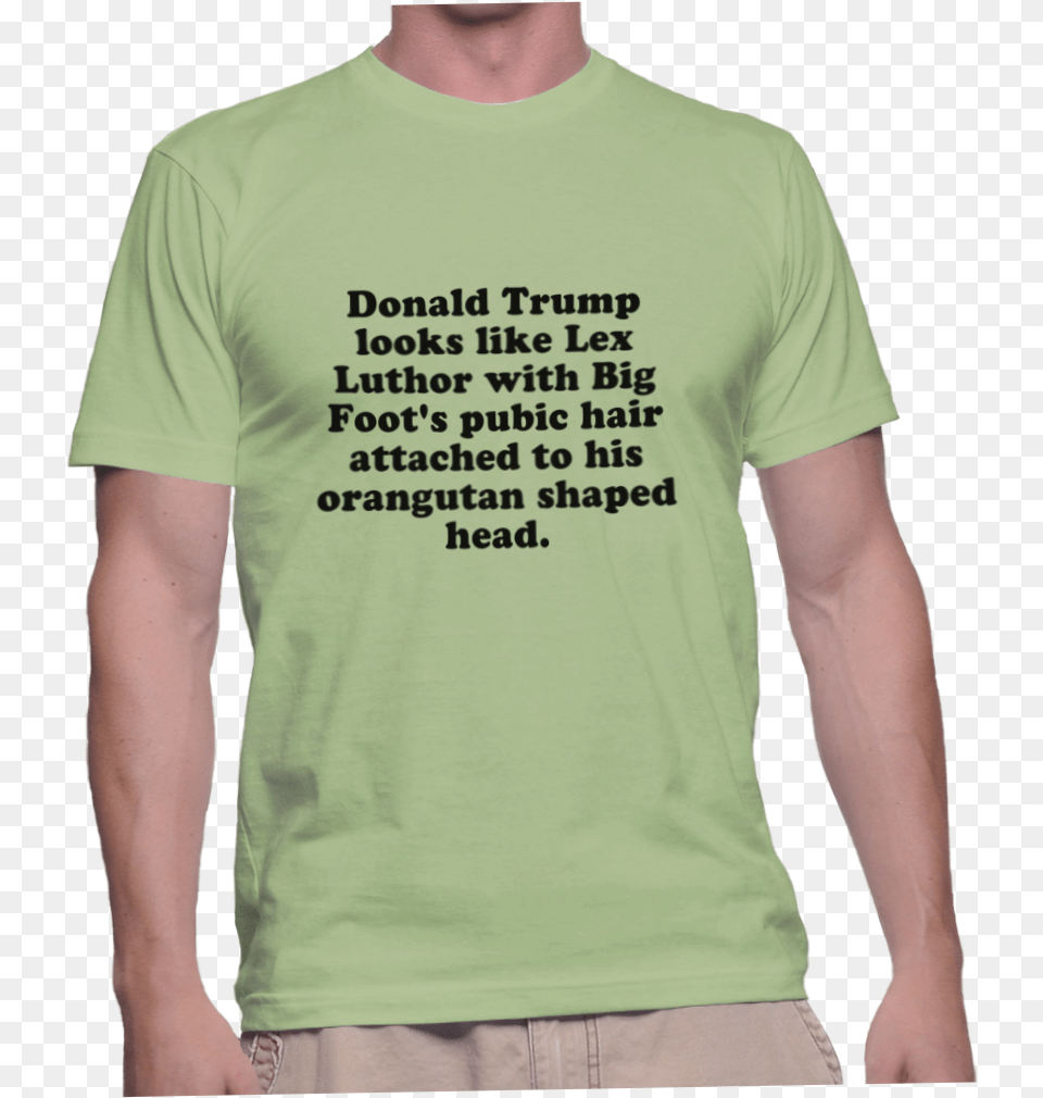 Donald Trump Looks Like Lex Luthor With Couldn T Hit A Arse, Clothing, T-shirt, Adult, Male Free Png Download