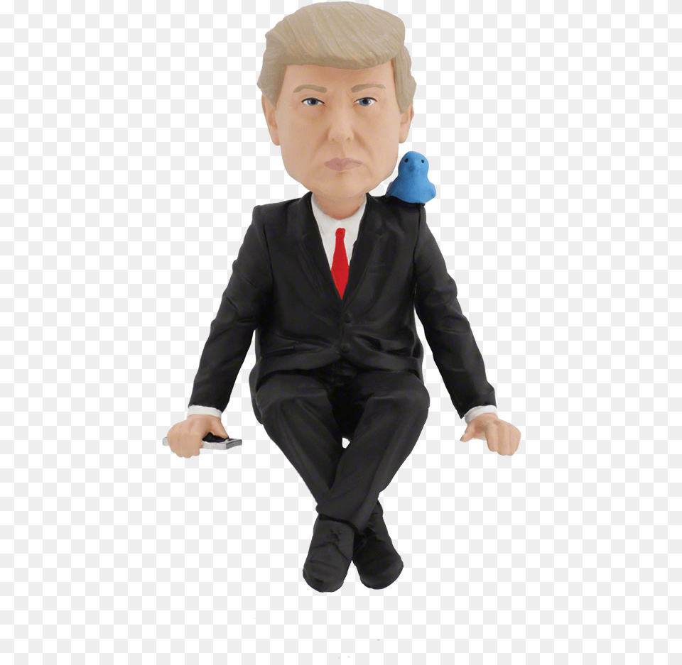 Donald Trump Media Monitor Bobblehead Computer, Accessories, Suit, Formal Wear, Tie Free Transparent Png