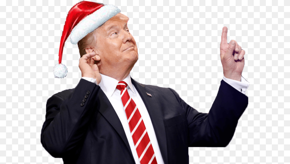 Donald Trump Pointing Up, Accessories, Person, Tie, Hand Png Image