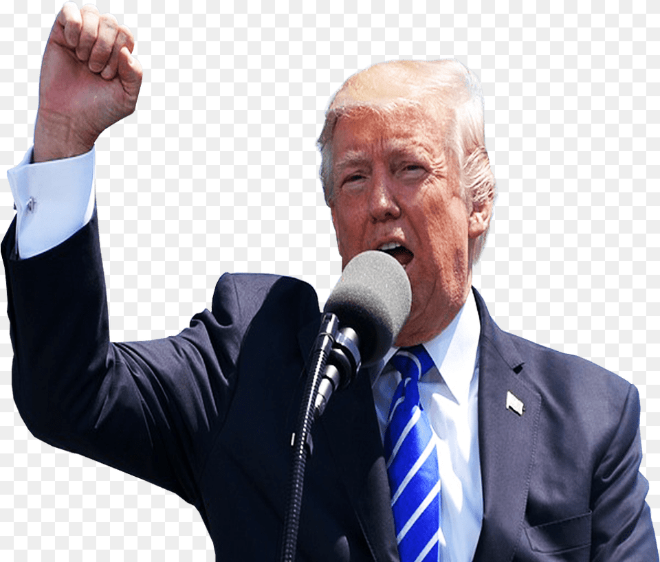 Donald Trump President United States Transparent Background Donald Trump, Electrical Device, Person, People, Crowd Png Image