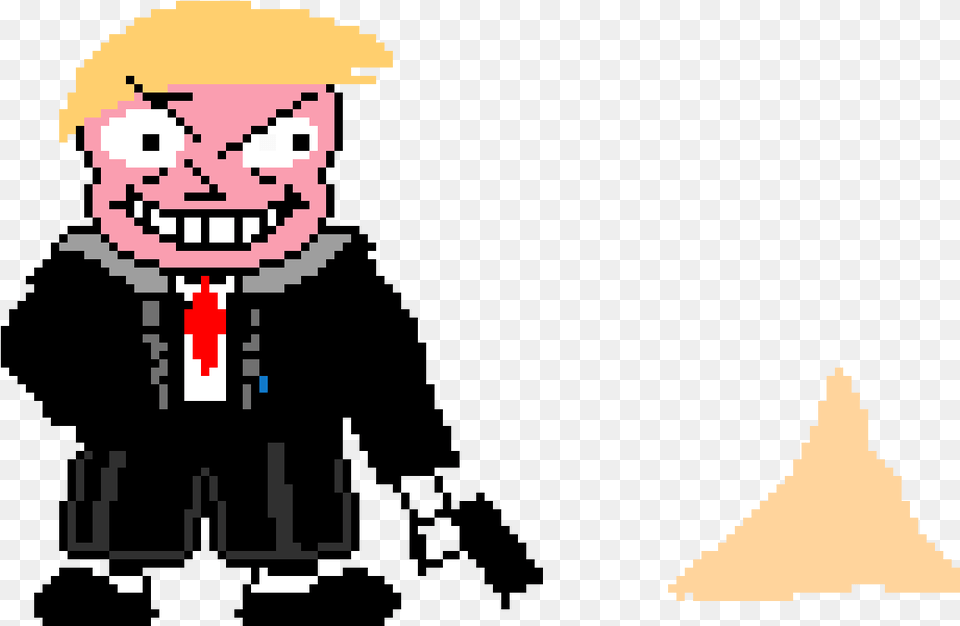 Donald Trump Sans Clipart Download Blue Eye Sans Undertale, Qr Code, People, Person Free Transparent Png