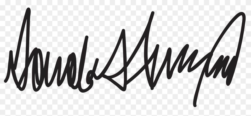 Donald Trump Signature, Handwriting, Text Png