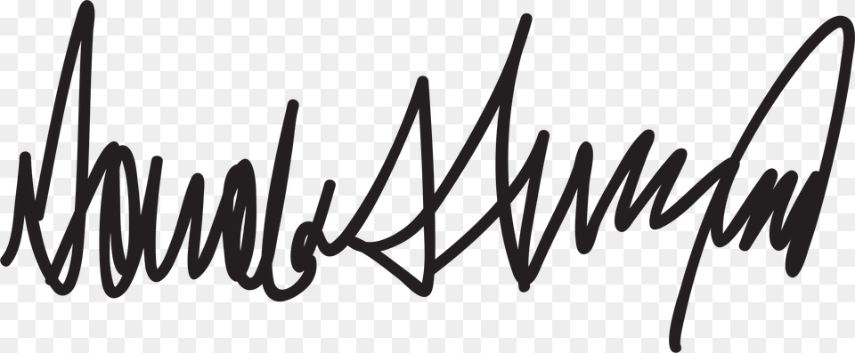 Donald Trump Signature, Handwriting, Text Png