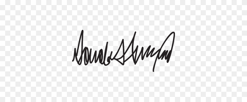 Donald Trump Signature, Handwriting, Text Png