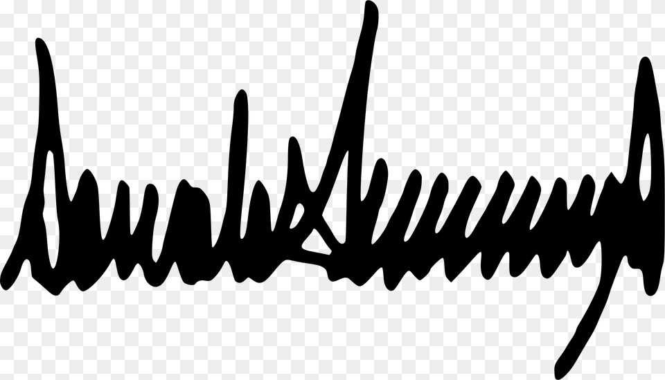 Donald Trump Signature Icons, Gray Png Image