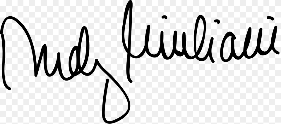 Donald Trump Signature Rudolph Giuliani Signature, Gray Png