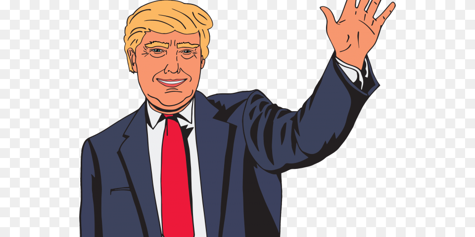 Donald Trump Images Donald Trump Drawing Cartoon, Accessories, Suit, Tie, Formal Wear Free Transparent Png