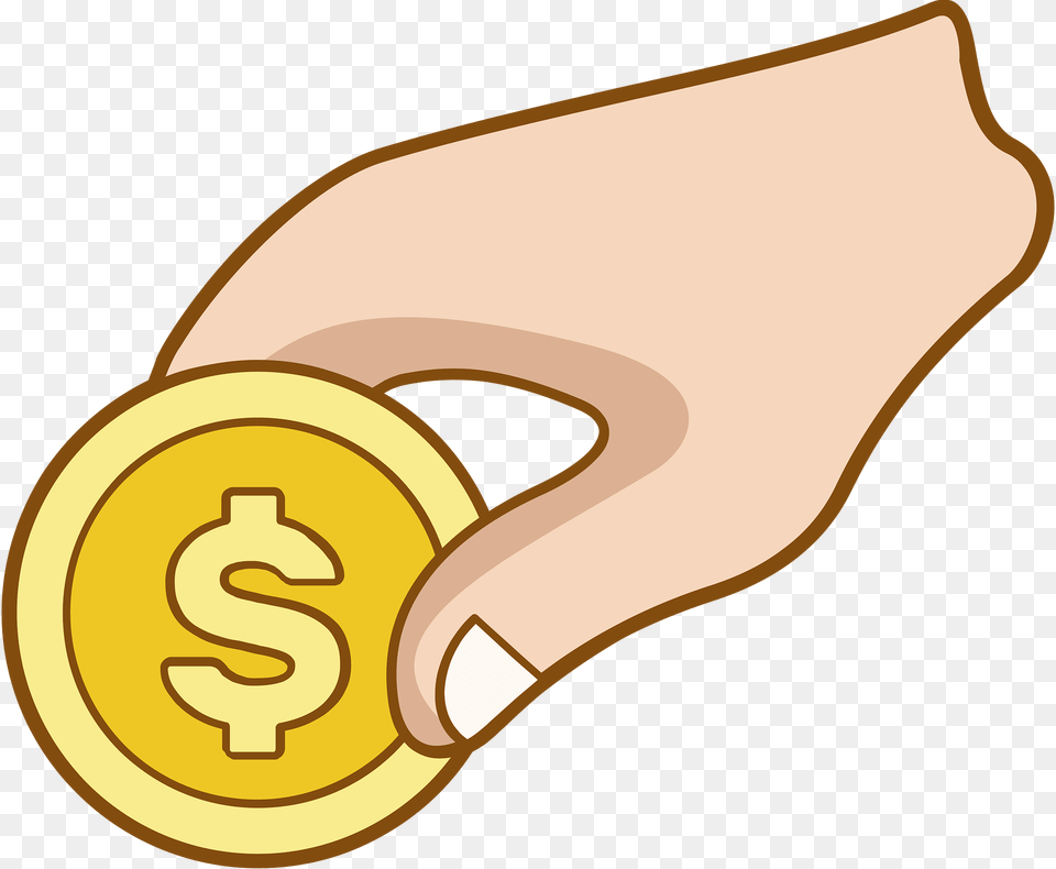 Donate Clipart, Gold Png