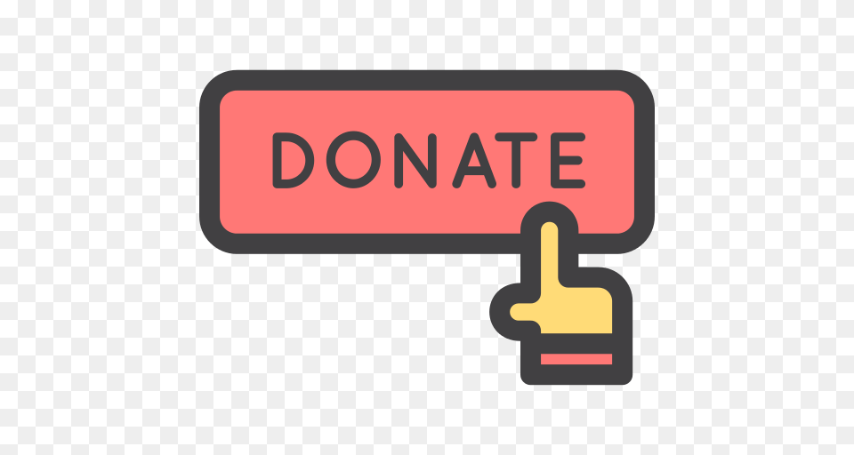 Donate Icon, Text Free Png