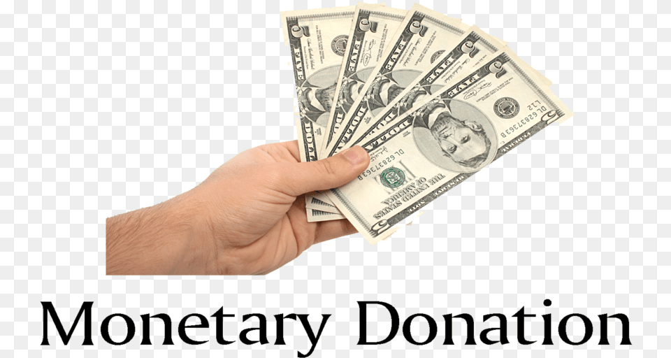 Donate Money 5 Dollar Bill, Adult, Male, Man, Person Png Image