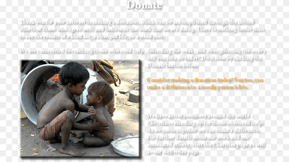 Donate Thank You For Your Interest In Making A Donation, Baby, Person, Photography, Bathing Png