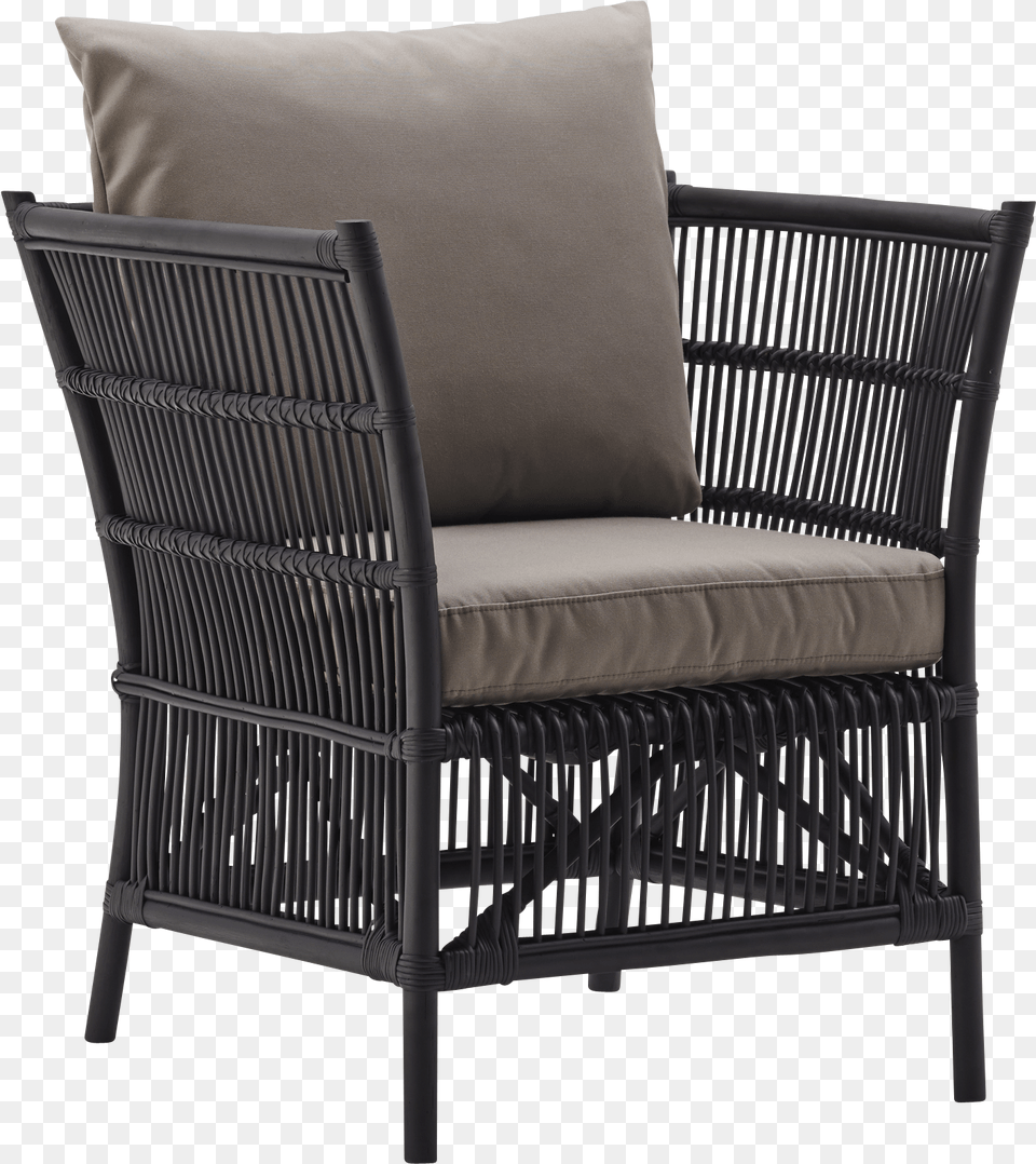 Donatello Lounge Chair Sika Design Contract Furniture Sika Design Donatello Loungestol Sort Rattan, Cushion, Home Decor, Armchair Free Transparent Png