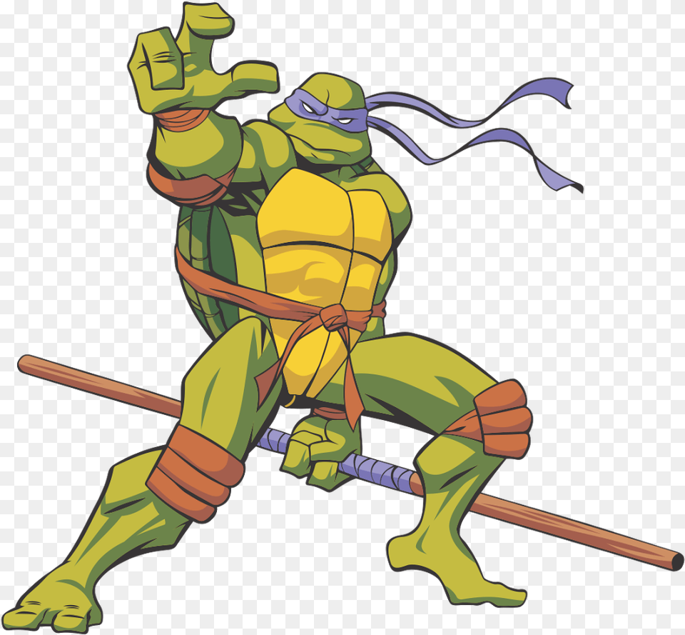 Donatello Ninja Turtle Cartoon Teenage Mutant Ninja Turtle Purple, Person, Face, Head, Art Free Png