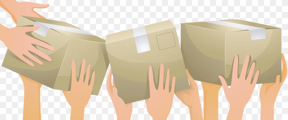 Donating Images, Box, Cardboard, Carton, Person Free Png Download
