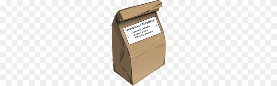 Donation Bag Clip Art, Box, Cardboard, Carton, Person Png Image