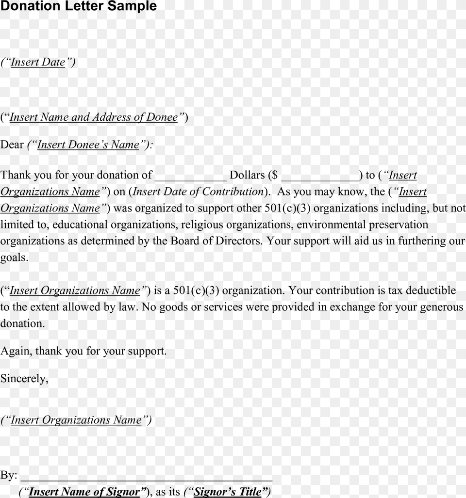 Donation Thank You Letter Format Main Tv Broadcasting Script Sample, Gray Png Image