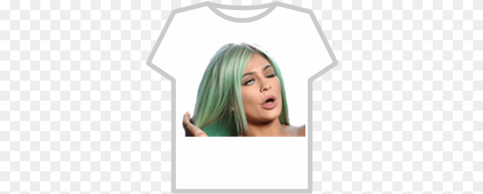 Done Kylie Jenner Random Celeb Tshirts Roblox Kylie Jenner Rolling Eyes, Adult, T-shirt, Person, Woman Png Image
