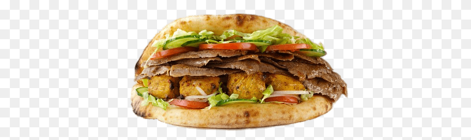 Doner Kebab, Bread, Burger, Food, Pita Free Png Download