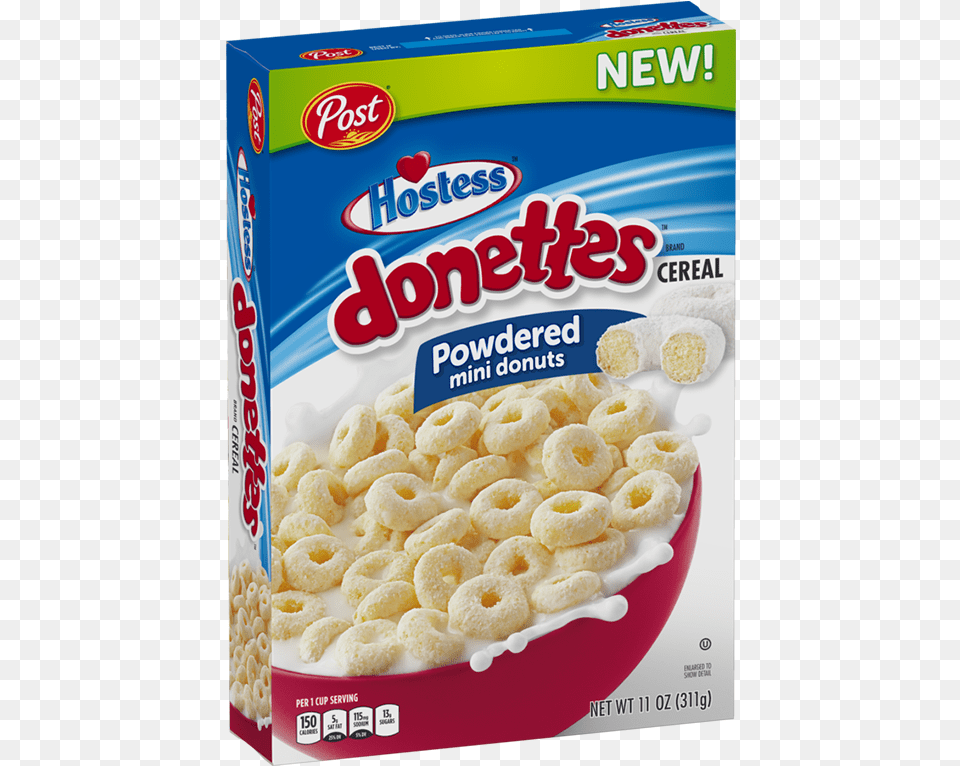 Donettes Product Hostess Powdered Donuts Cereal, Bowl, Food, Snack Free Transparent Png