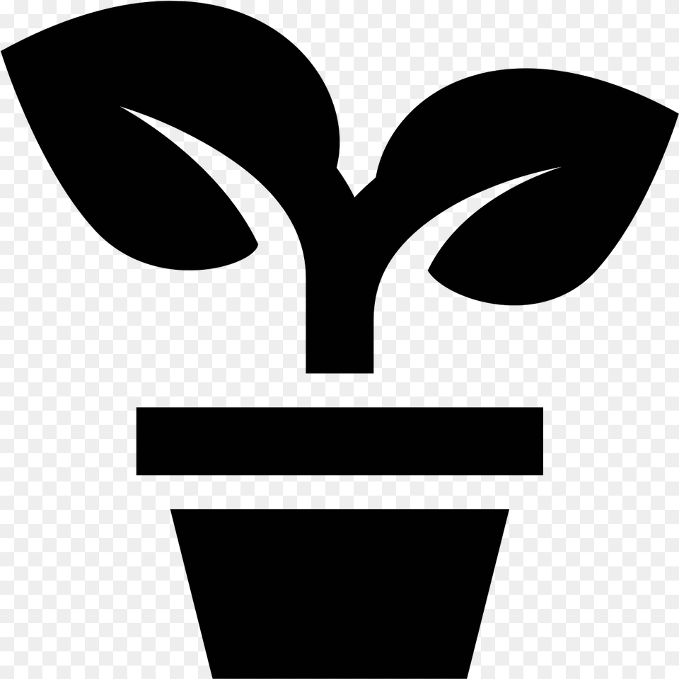 Doniczkowa Icon Potted Plant Icon, Gray Png Image