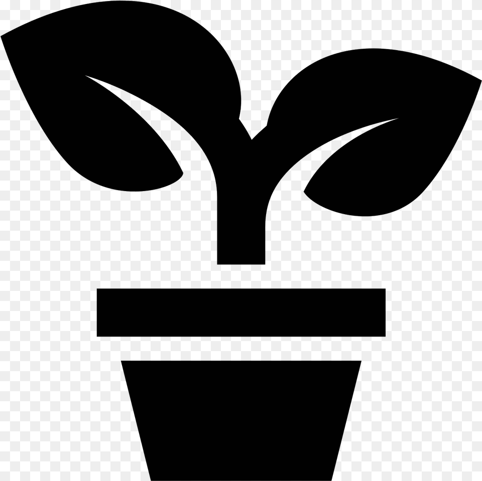 Doniczkowa Icon Potted Plant Icon, Gray Free Transparent Png