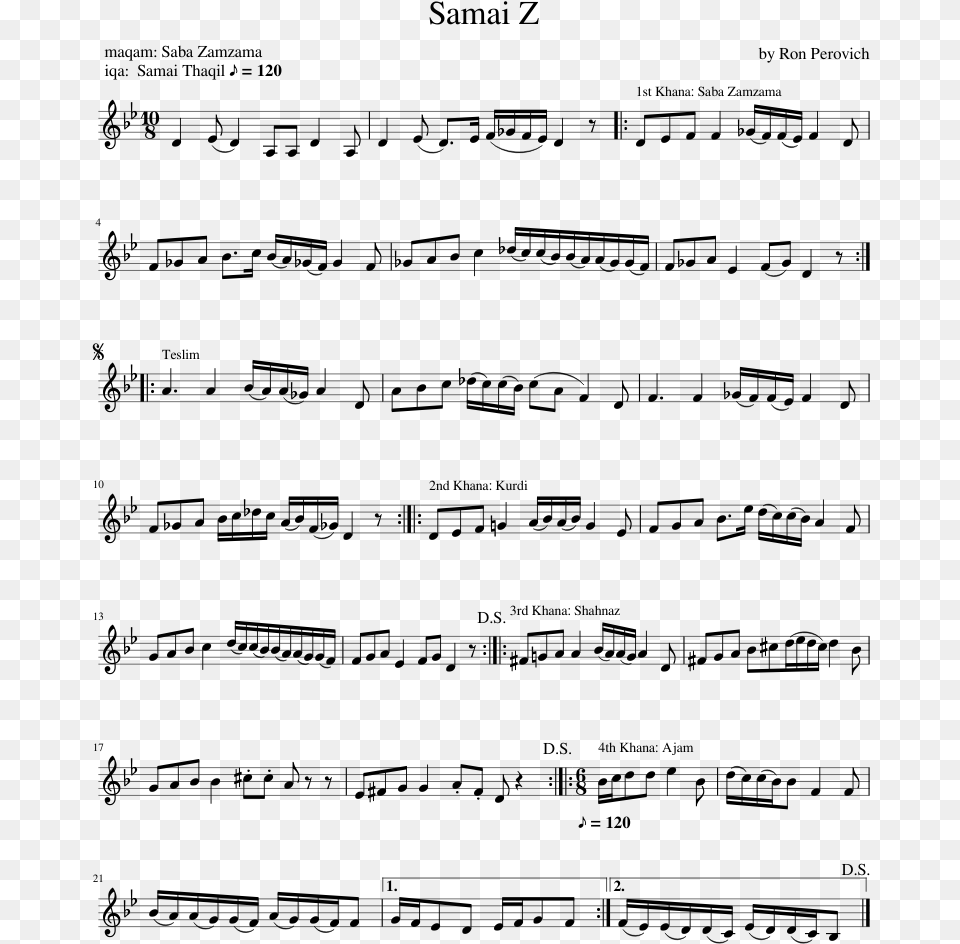 Donizetti Studio Primo Clarinetto Pdf Phantom Of The Opera Flute Sheet Music, Gray Free Png Download