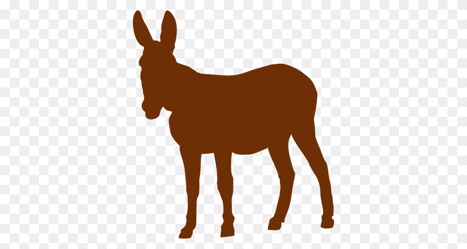Donkey Animal Silhouette, Mammal, Kangaroo Png Image