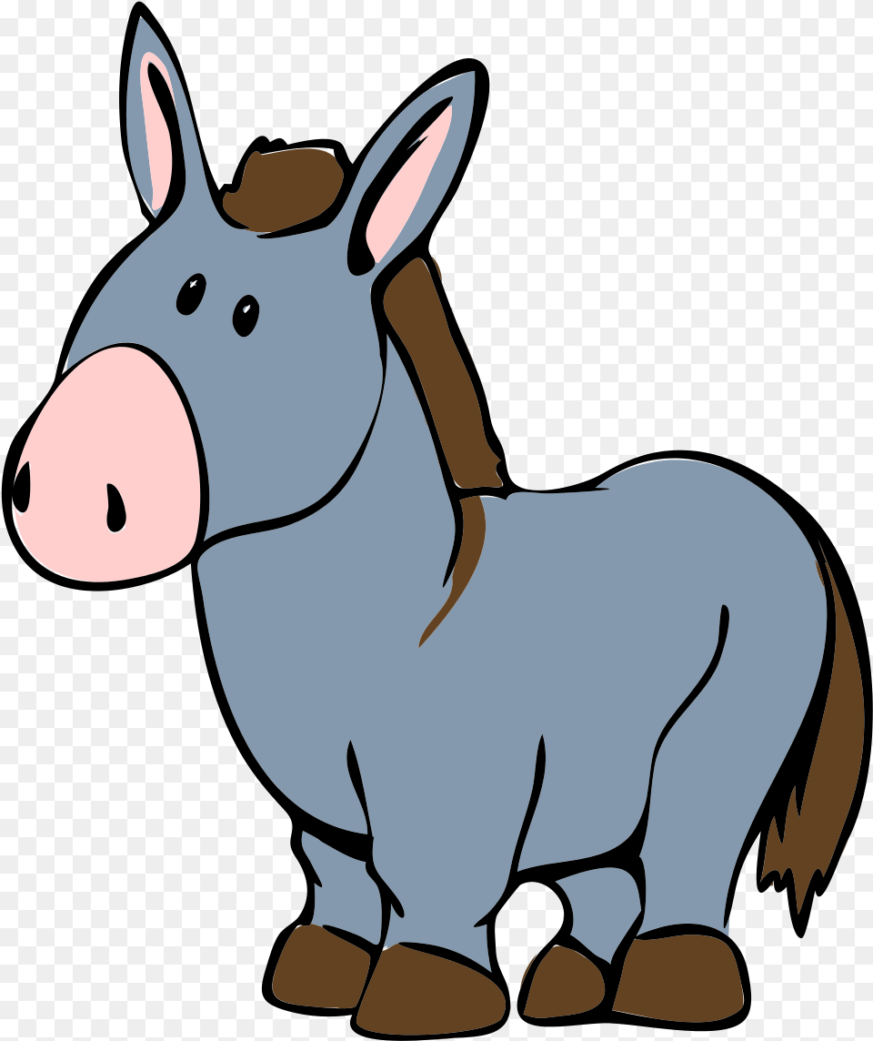 Donkey Cartoon, Animal, Mammal, Pig, Fish Free Transparent Png