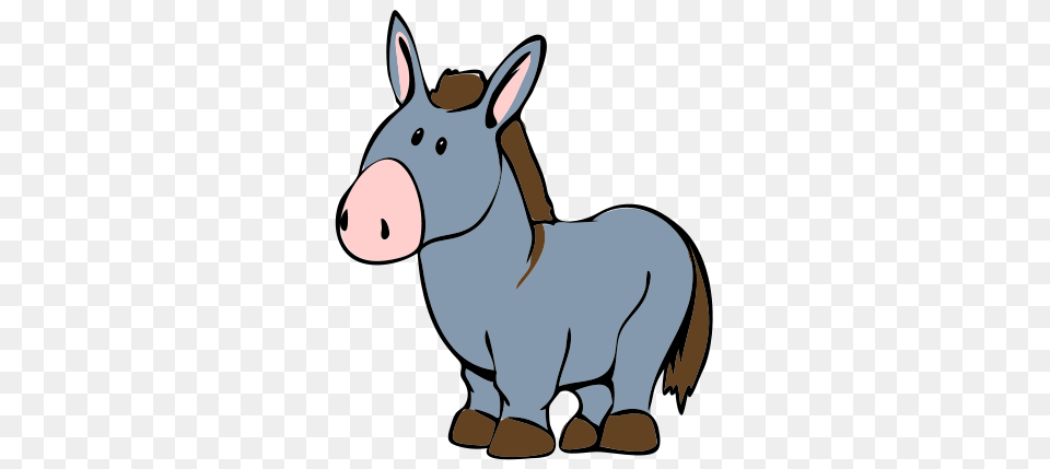 Donkey Cartoon, Animal, Mammal, Pig Png