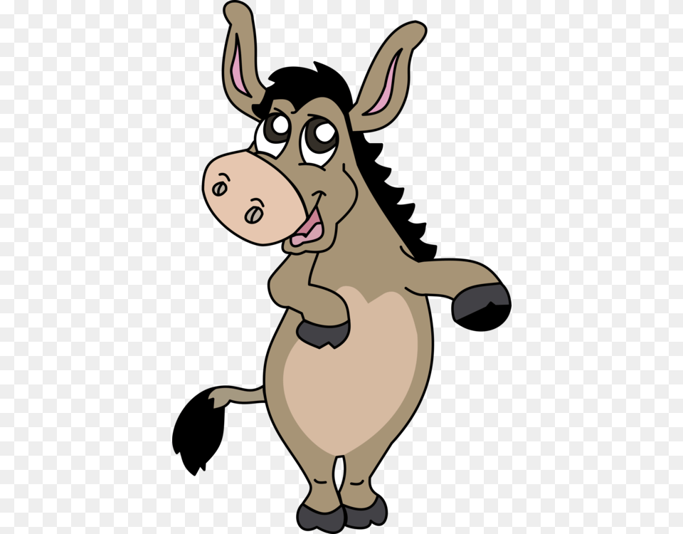 Donkey Cartoon Humour, Face, Head, Person, Animal Free Png
