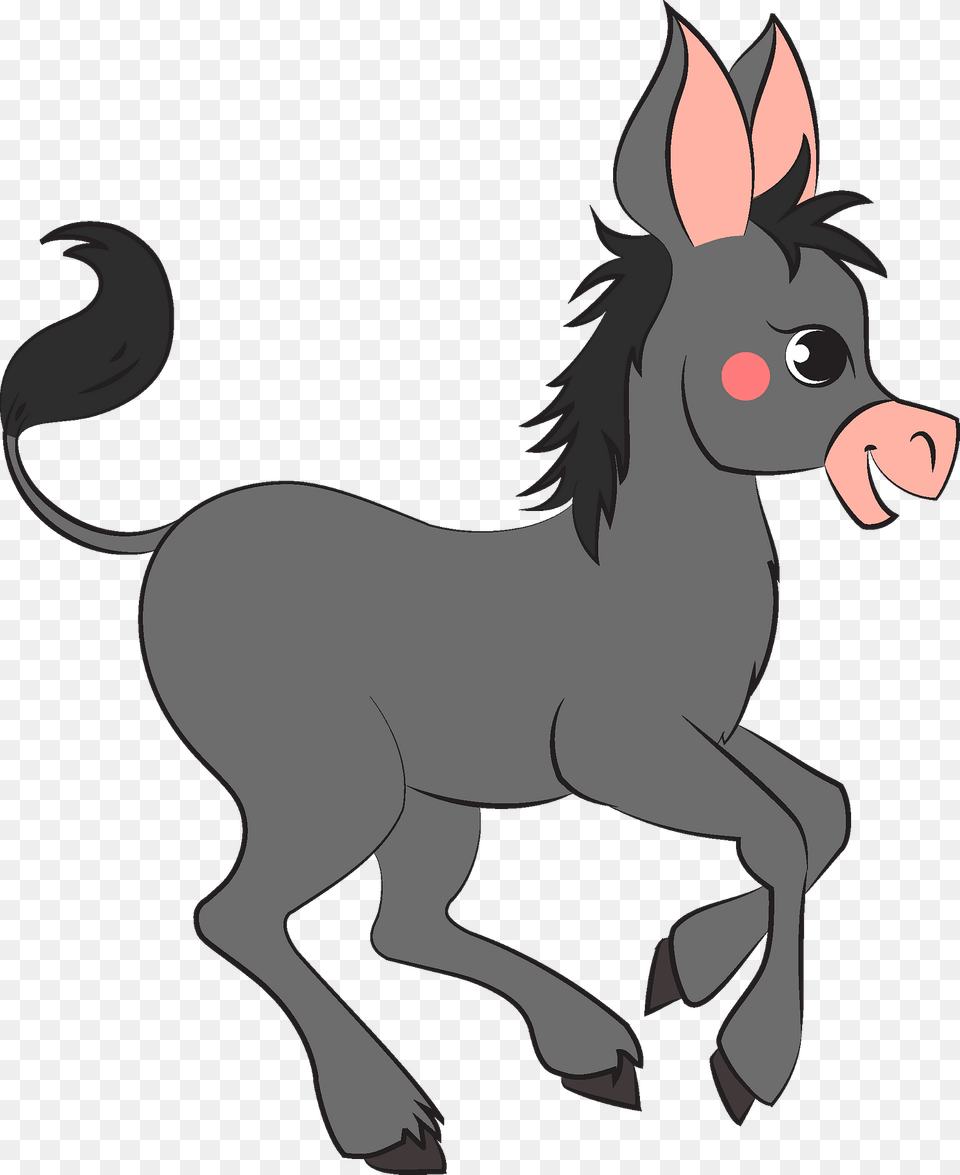 Donkey Clipart, Animal, Mammal, Baby, Person Png Image