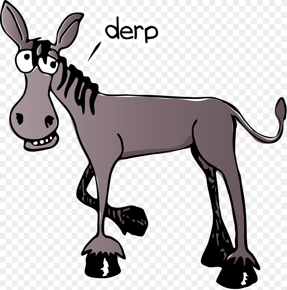 Donkey Derp, Animal, Kangaroo, Mammal, Stencil Png