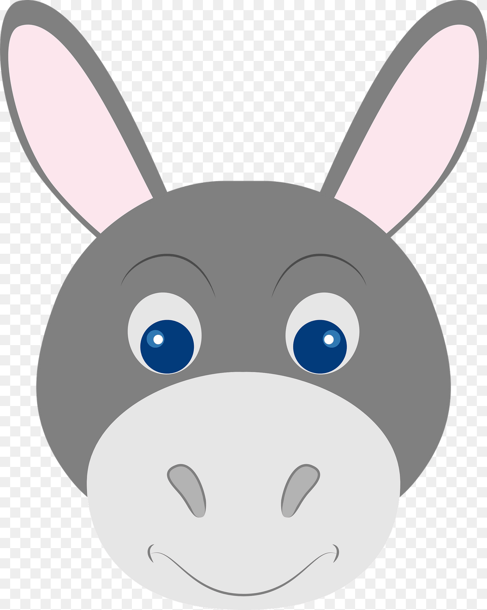 Donkey Face Clipart, Animal, Mammal, Nature, Outdoors Png Image