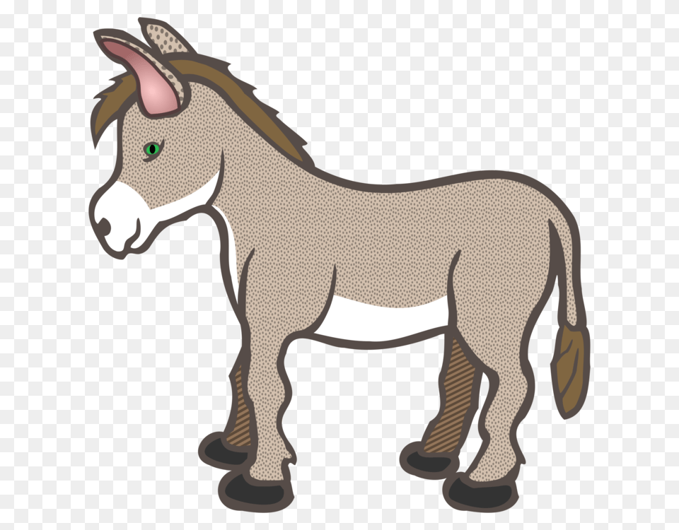 Donkey Horse Download Drawing Nativity Scene, Animal, Mammal Free Png