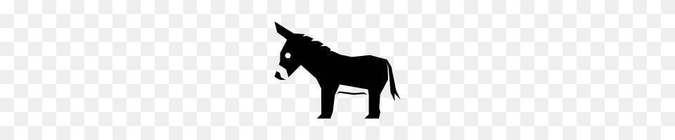 Donkey Icons Noun Project, Gray Free Png