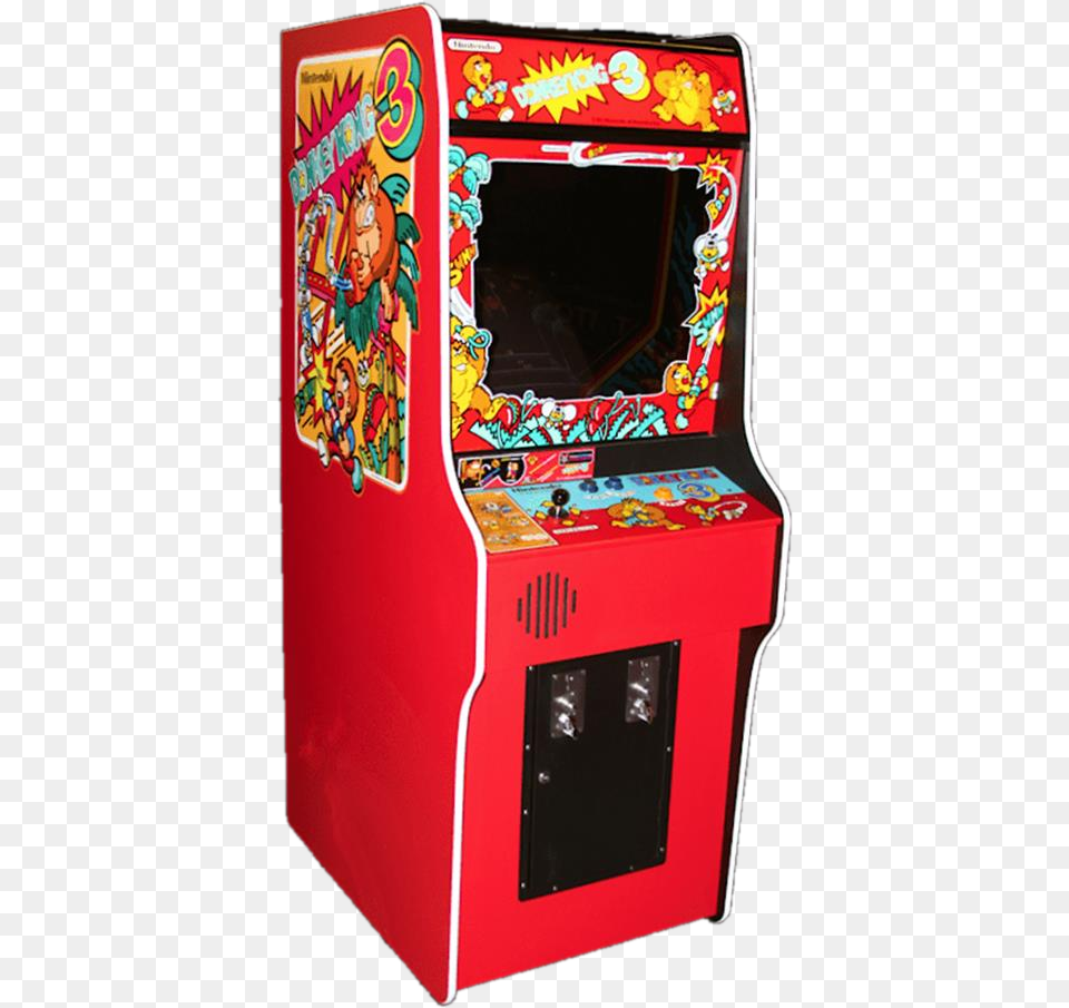 Donkey Kong 3 Arcade, Arcade Game Machine, Game, Person Free Transparent Png