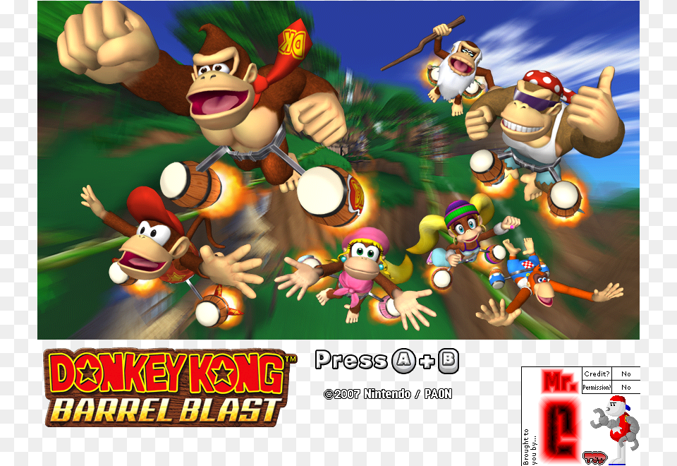 Donkey Kong Barrel Blast Diddy Kong Donkey Kong Barrel Blast, Baby, Game, Person, Super Mario Free Png Download