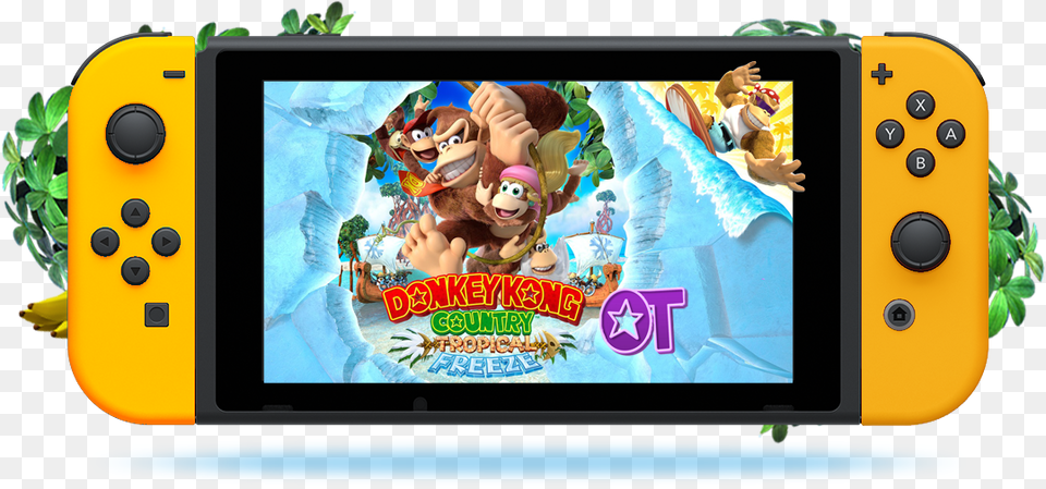 Donkey Kong Country Super Mario 3d World Nintendo Switch, Person, Baby, Electronics Free Png Download
