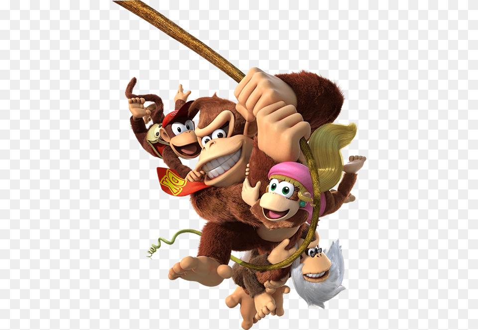 Donkey Kong Country Tropical Freeze, Plush, Toy, Teddy Bear, Cartoon Png