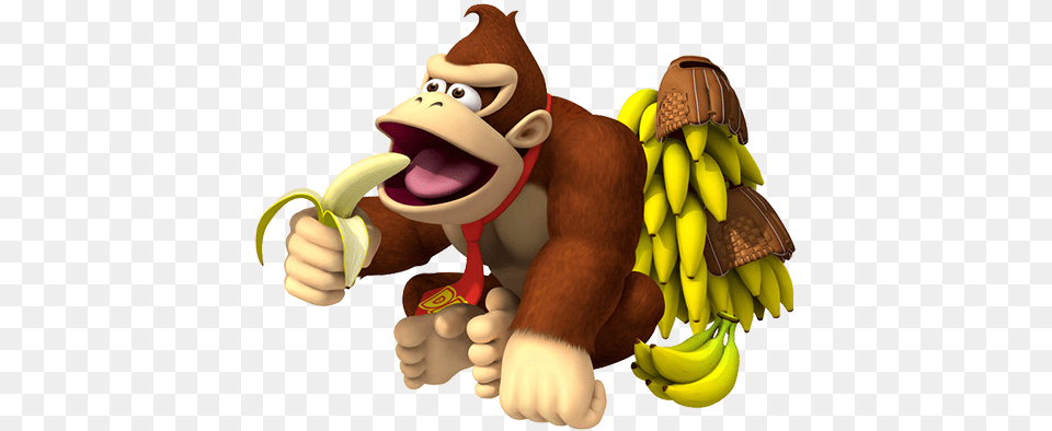 Donkey Kong Funny, Banana, Food, Fruit, Plant Free Transparent Png