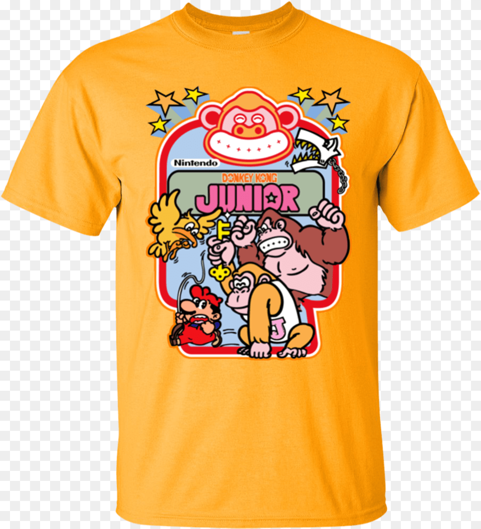 Donkey Kong Junior Arcade Cabinet Decal G200 Gildan Stranger Things T Shirt I Dump Your Ass, Clothing, T-shirt, Baby, Person Free Png