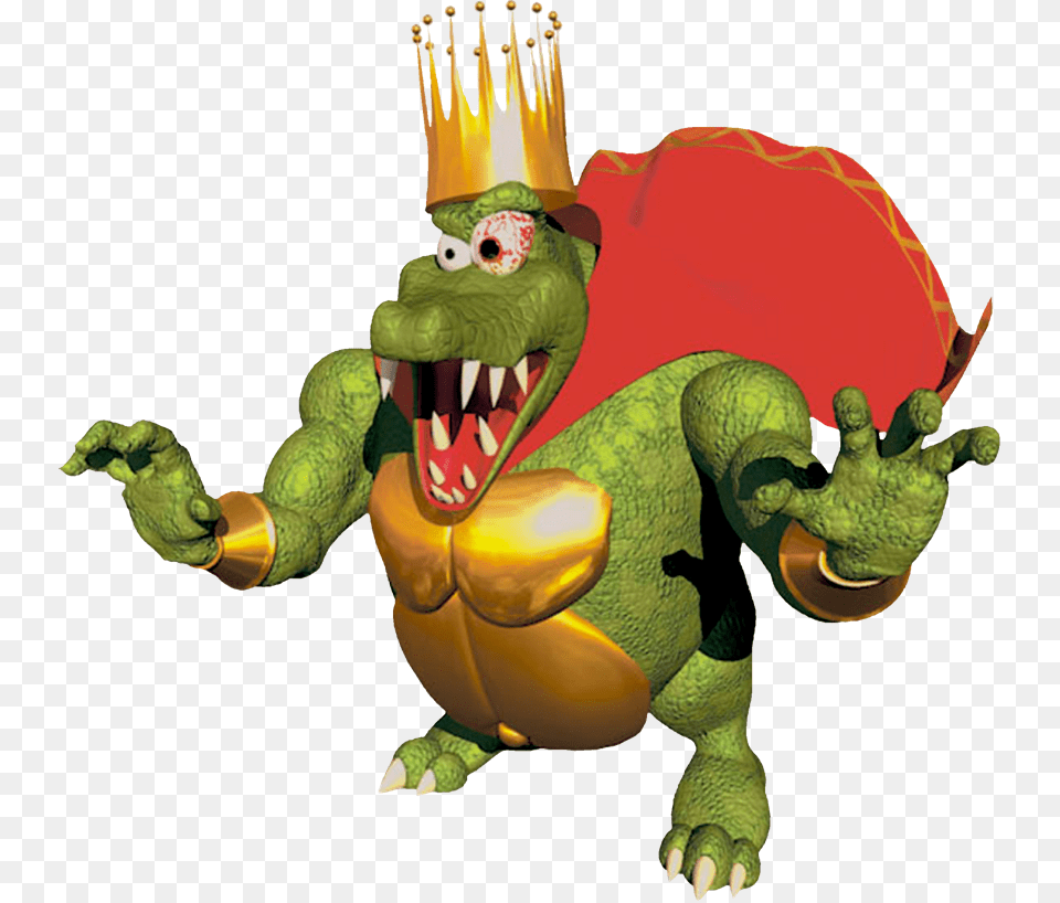 Donkey Kong King K Rool, Toy, Animal, Lizard, Reptile Free Png