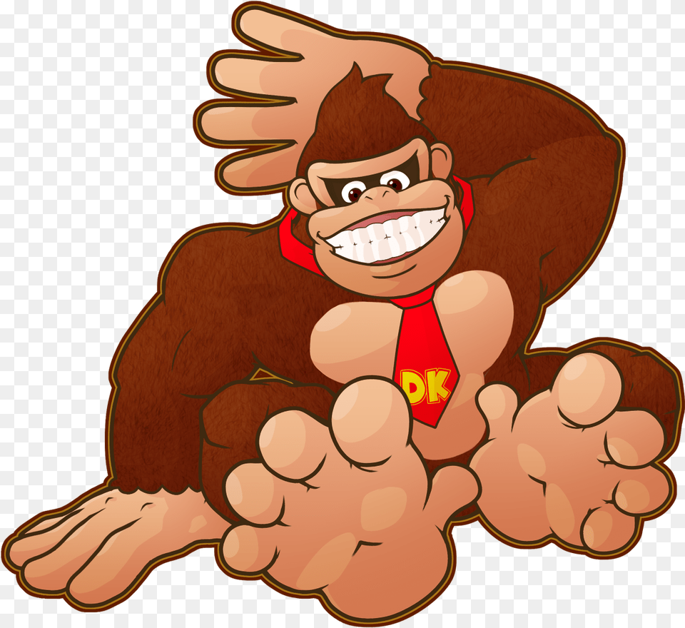Donkey Kong Returns Donkey Kong Feet Amp Diddy Kong Feet, Baby, Person, Cartoon, Face Free Png