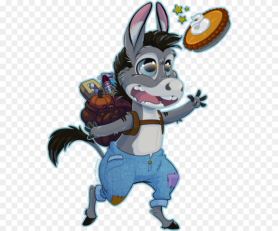 Donkey Loves Pumpkin Pie Cartoon, Book, Comics, Publication, Baby Free Png Download