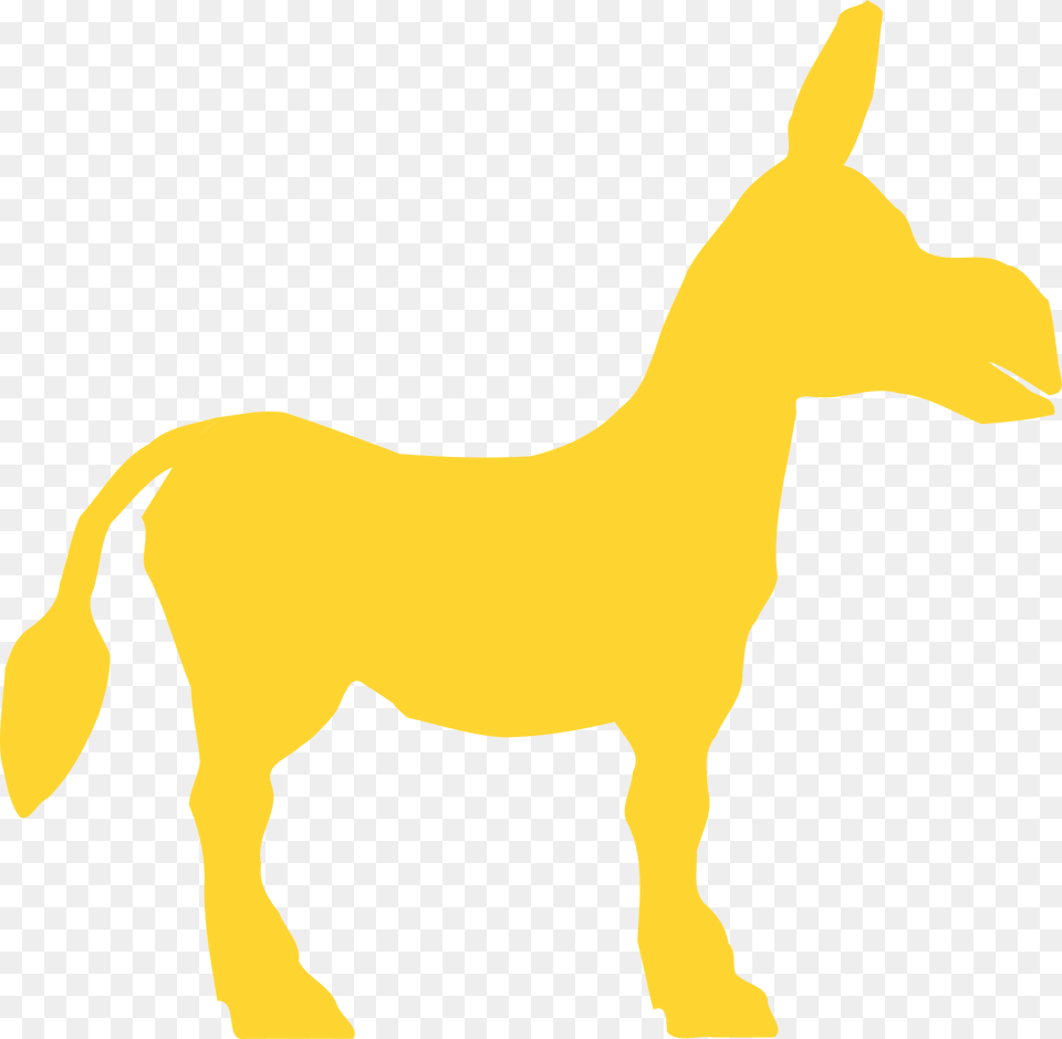 Donkey Silhouette, Animal, Mammal, Bear, Wildlife Png Image