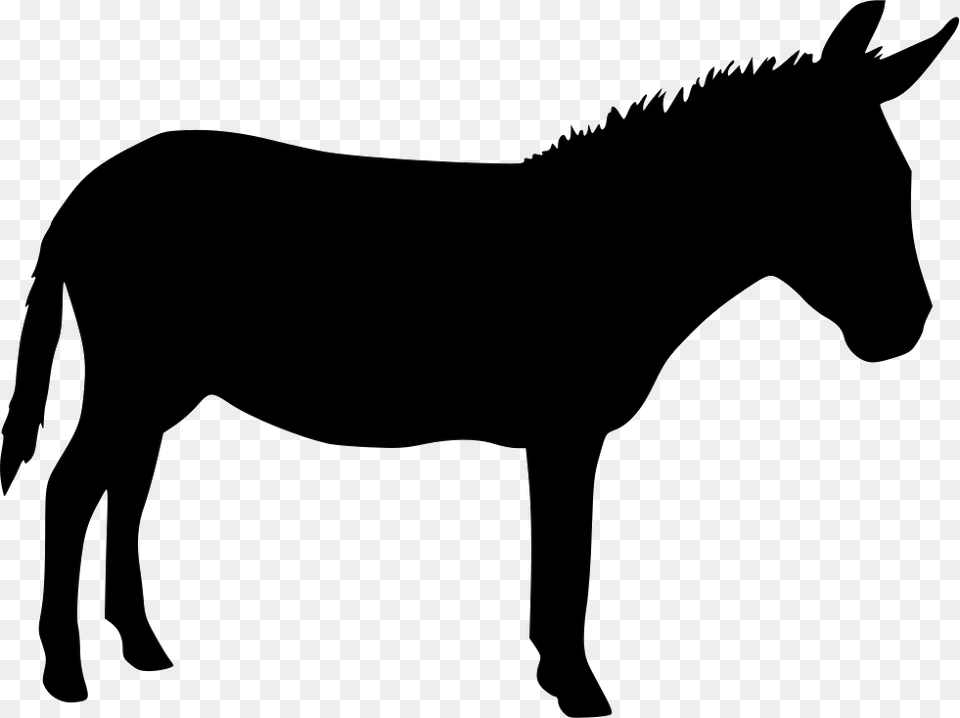 Donkey Silhouette Donkey Svg, Animal, Mammal, Horse Free Png